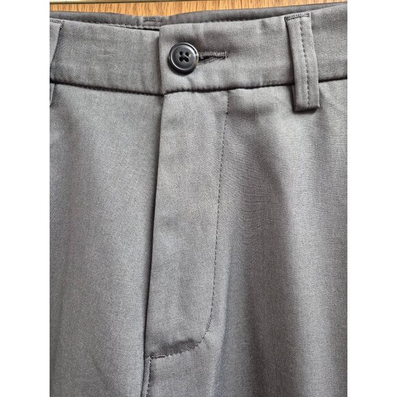 Haggar H26 Mens Performance 4-Way Stretch Slim Fit Trouser Pants Heather Gray 33 - Picture 4 of 7